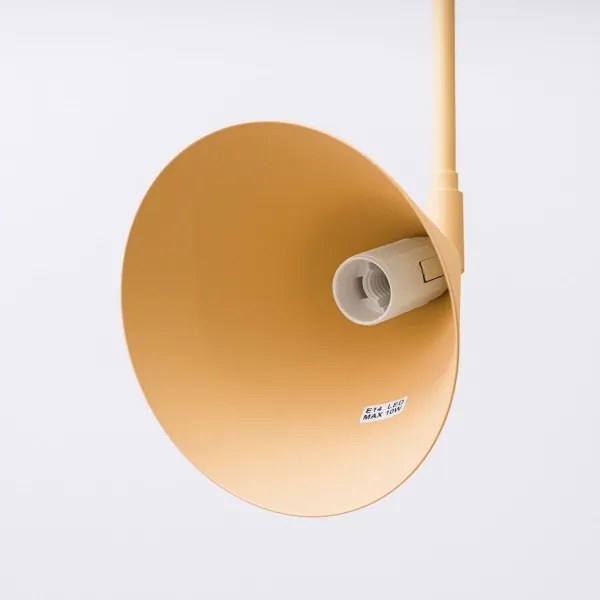 Sollux SL.1698 - Nástenná lampa NOX 1xE14/10W/230V zlatá