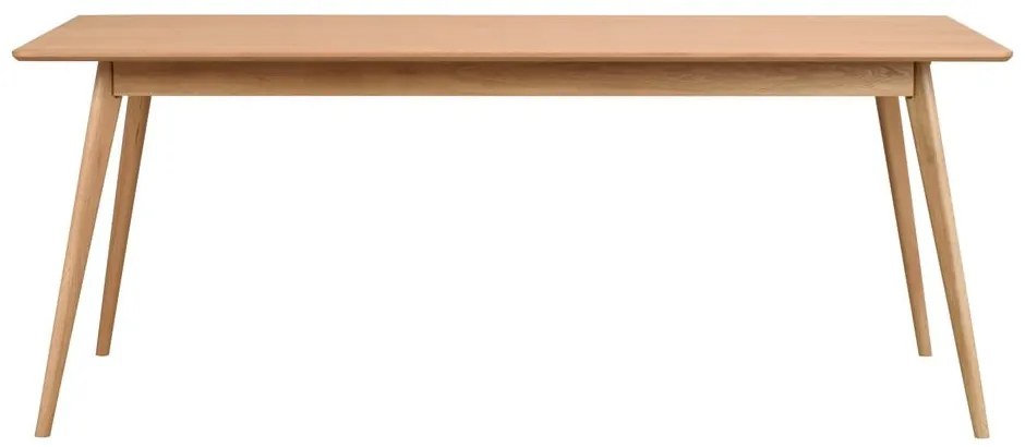 Rozkladací jedálenský stôl s doskou v dekore jaseňového dreva 190x90 cm Yumi - Rowico