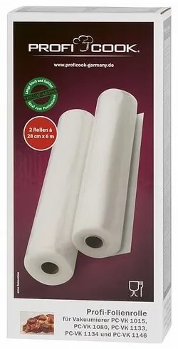 ProfiCook VK 1015 vákuové fólie 28 cm x 6 m, 2 ks