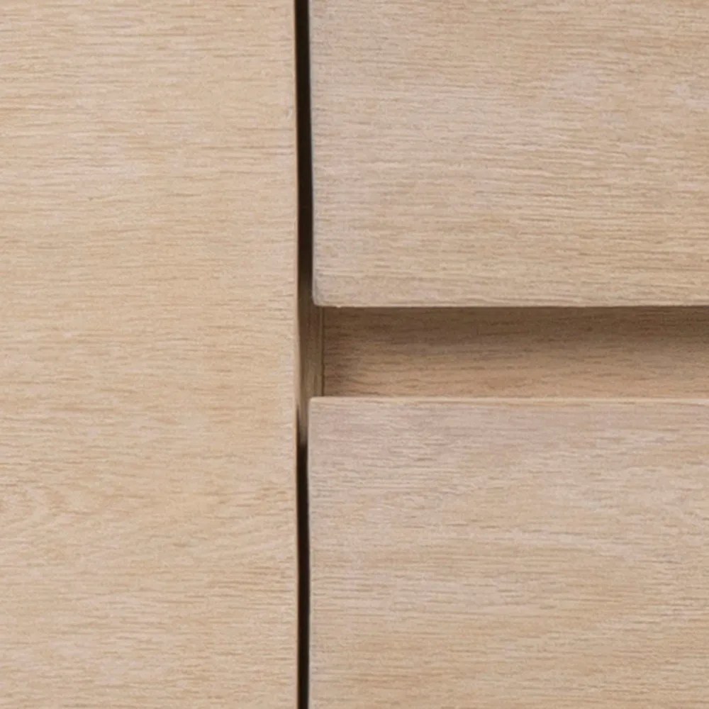 Nízka komoda v dekore duba v prírodnej farbe 150x75 cm Nagano – Actona