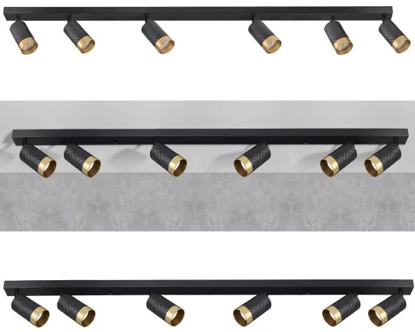 Bodové svietidlo ARRAS 6xGU10/10W/230V čierna