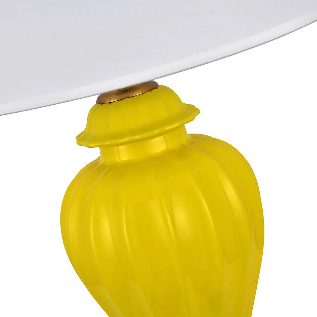 Stolová lampa Cypr v žltej farbe