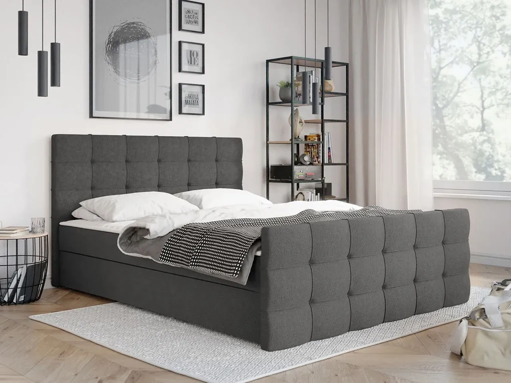 Kontinentálna posteľ Vivien 2, Rozmer postele: 140x200, Dostupné poťahy: Rico 23