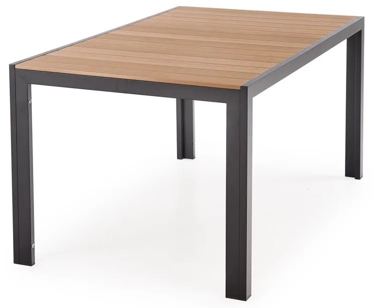 Záhradný stôl Fierro 150 cm hnedý/čierny
