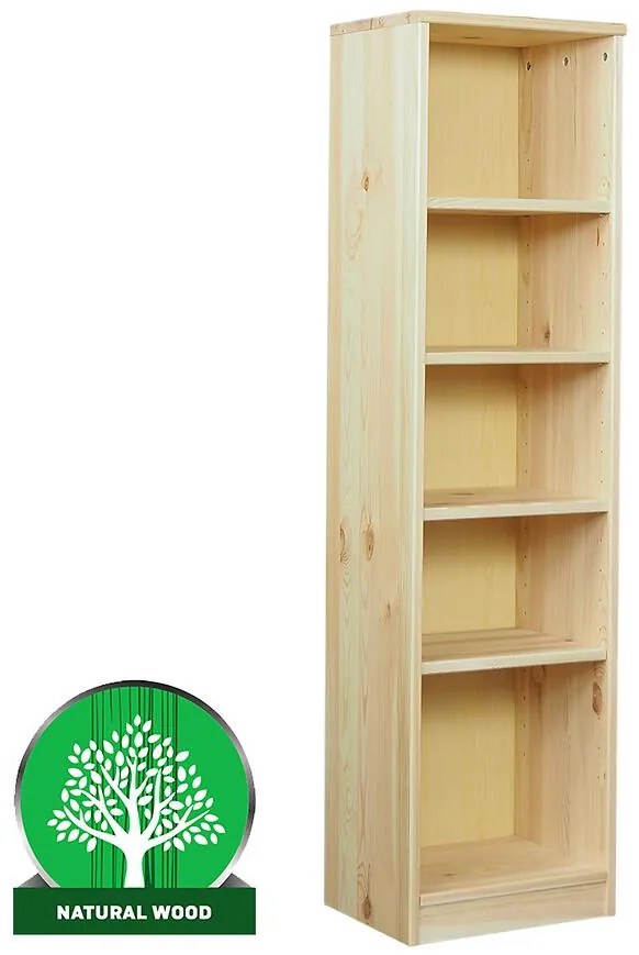 Regál eko stredný 150 borovica lak