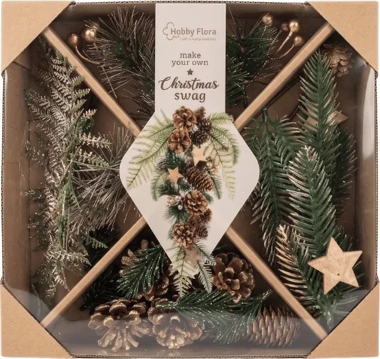 Kreatívna sada DIY CHRISTMAS na výrobu vencov a dekorácií - rôzne varianty