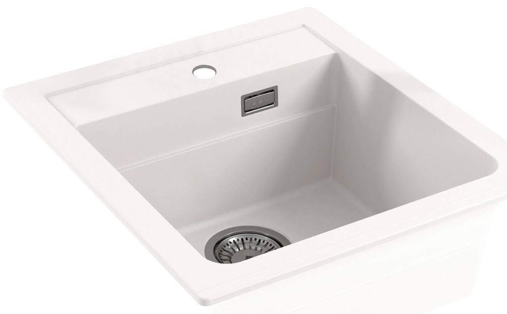 ALVEUS CZ ATROX 20 bílý 11 + pop up sifon 470x500x200 mm