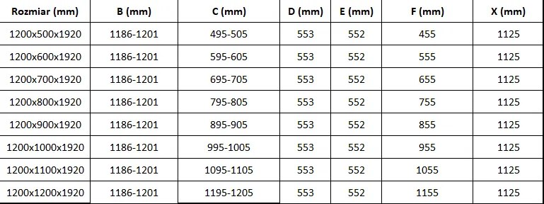 Mexen Lima sprchovací kút 120x70cm, 6mm sklo, chrómový profil-číre sklo, 856-120-070-01-00