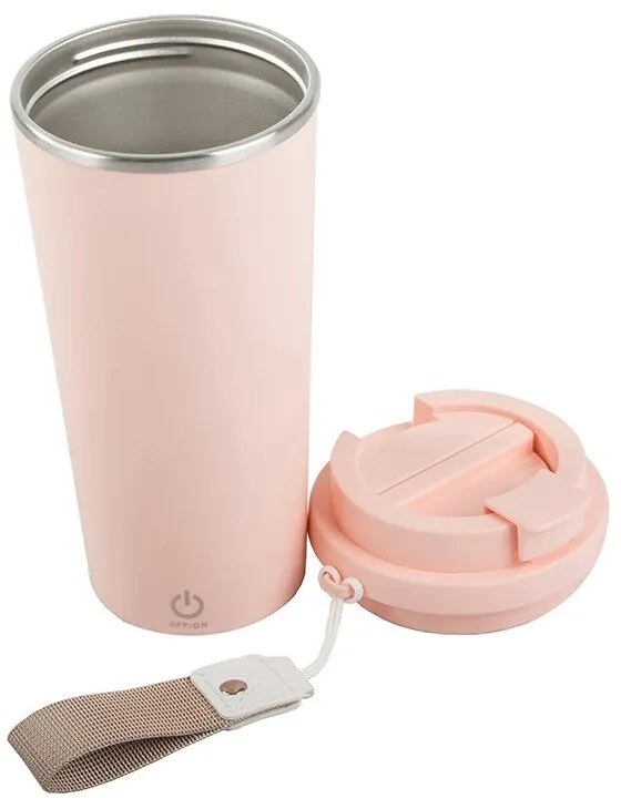 Termohrnček s funkciou napeňovača a viečkom, 350 ml