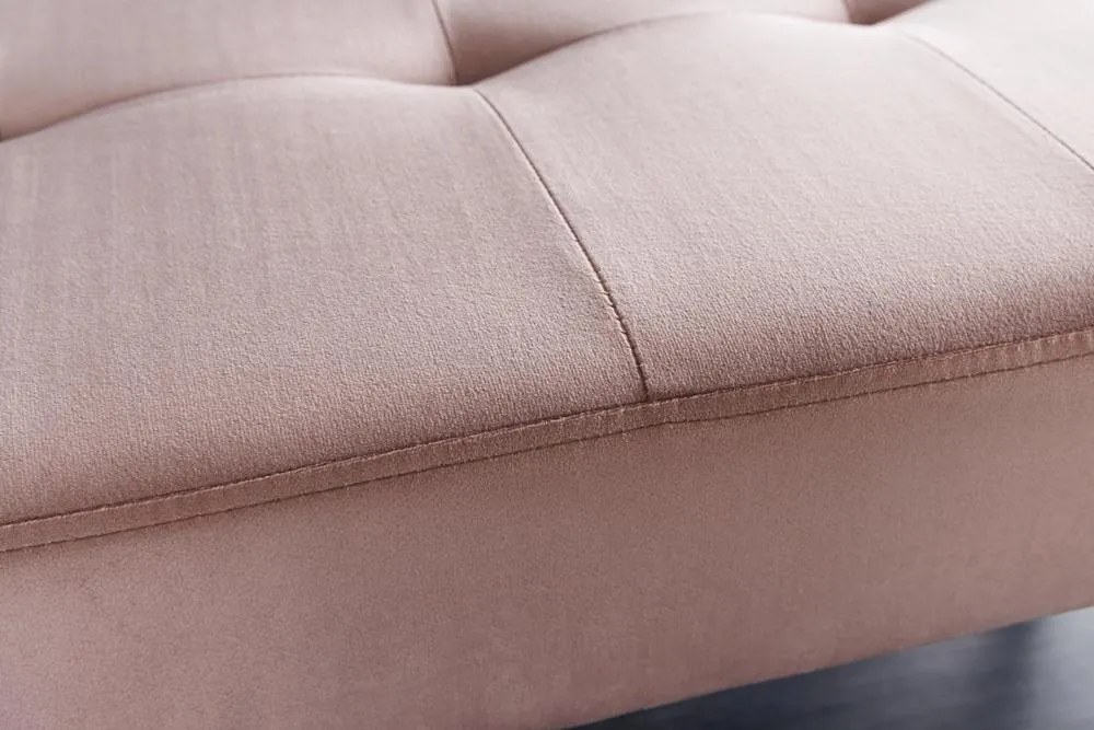 Invicta Interior - Elegantná lavica BOUTIQUE 95 cm, ružová, zamat