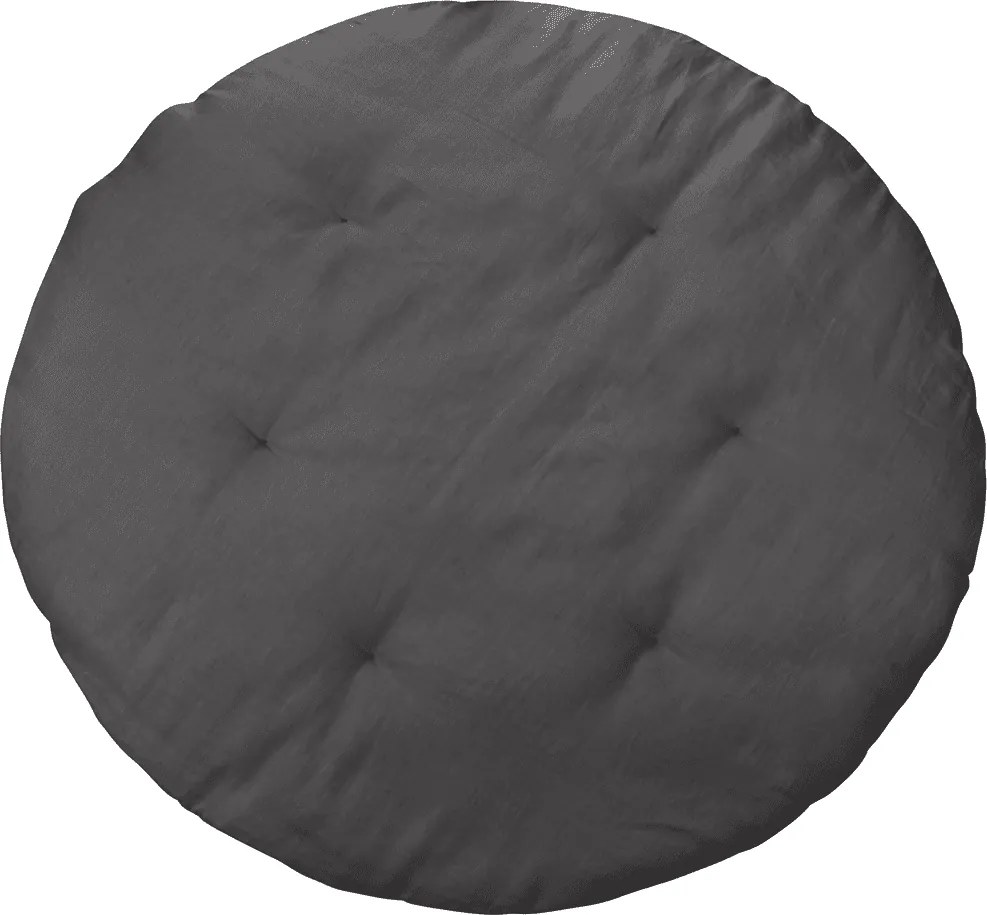 Detská ľanová podložka na hranie grafitová