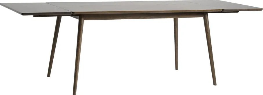 Hnedý rozkladací jedálenský stôl s doskou v dubovom dekore 150x90 cm Barrali – Unique Furniture