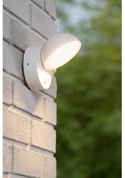Lucide 22865/12/31 - LED Vonkajšie nástenné svietidlo FINN LED/12W/230V IP54 biela