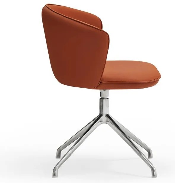 Oranžové čalúnené jedálenské kreslá v súprave 2 ks Add – Teulat