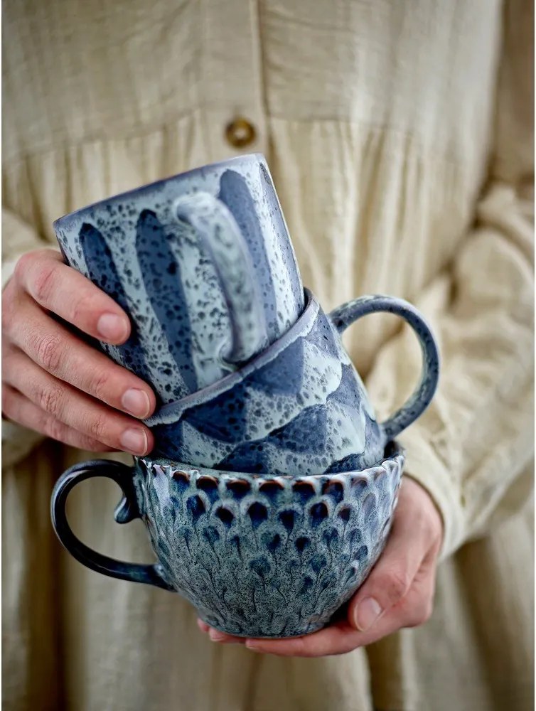 Sivé keramické šálky v súprave 4 ks 365 ml Katrina – Bloomingville