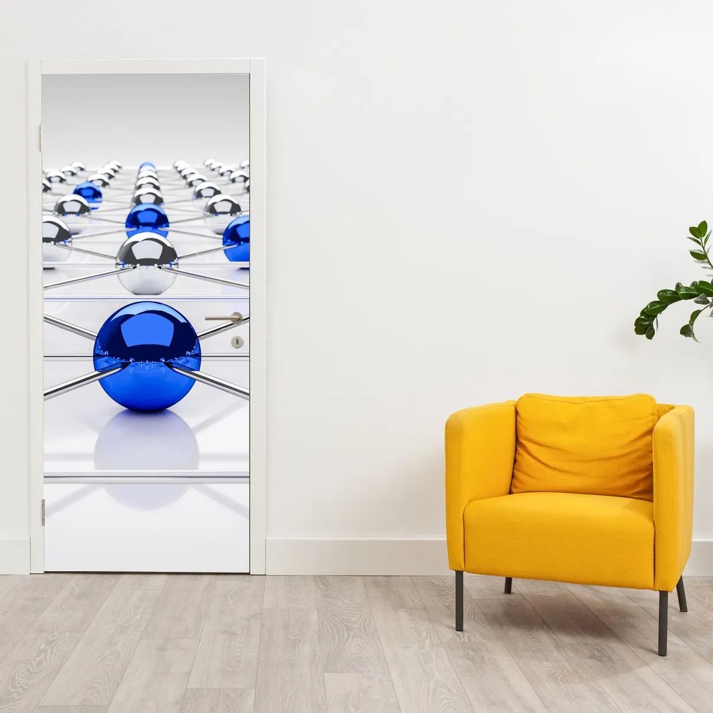 Fototapeta na dvere - Pospájané gule (95x205cm)