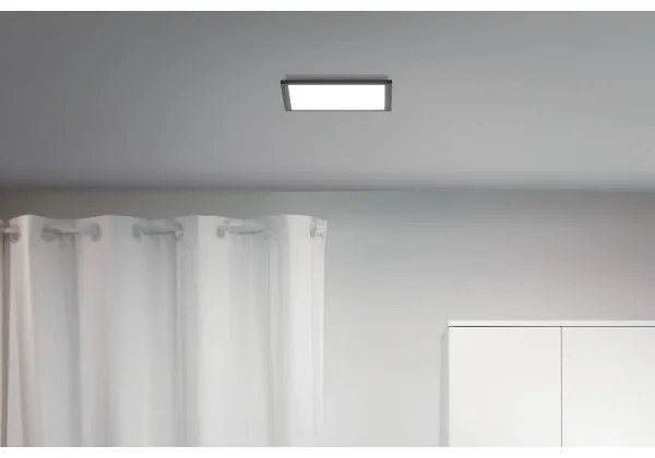 WiZ - LED Stmievateľné stropné svietidlo SUPERSLIM LED/12W/230V čierna Wi-Fi