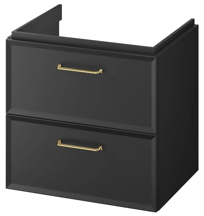 Cersanit Mille, umývadlová skrinka 594x446x551 mm, čierna matná, S1021-002