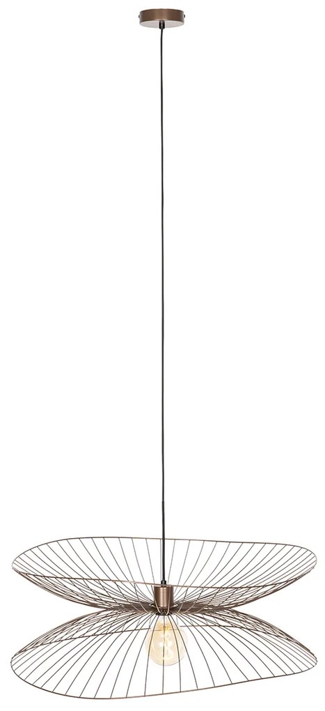 Dizajnové závesné svietidlo bronzové 66 cm - Pua