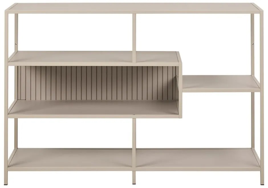 Sivá knižnica 114x78x35 cm Seaford – Actona