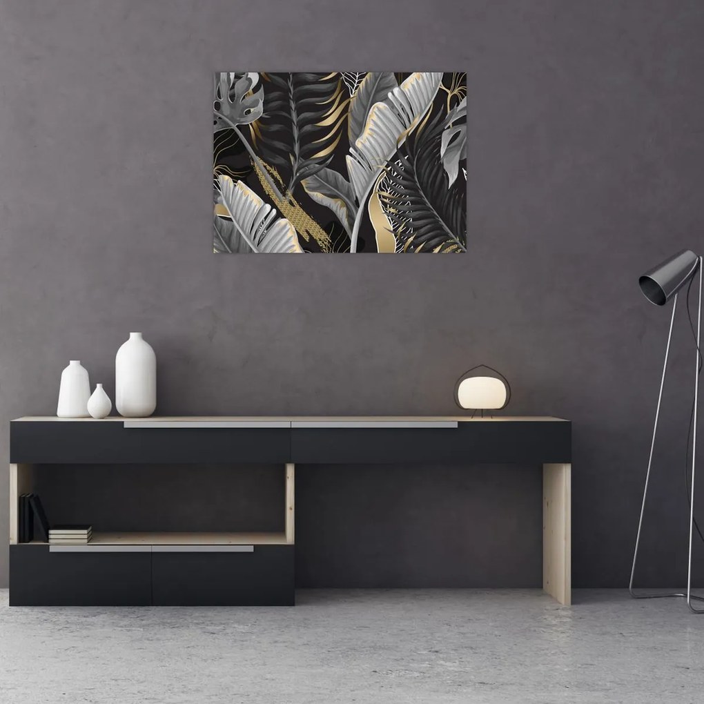Obraz - Zlatá džungľa (70x50 cm)
