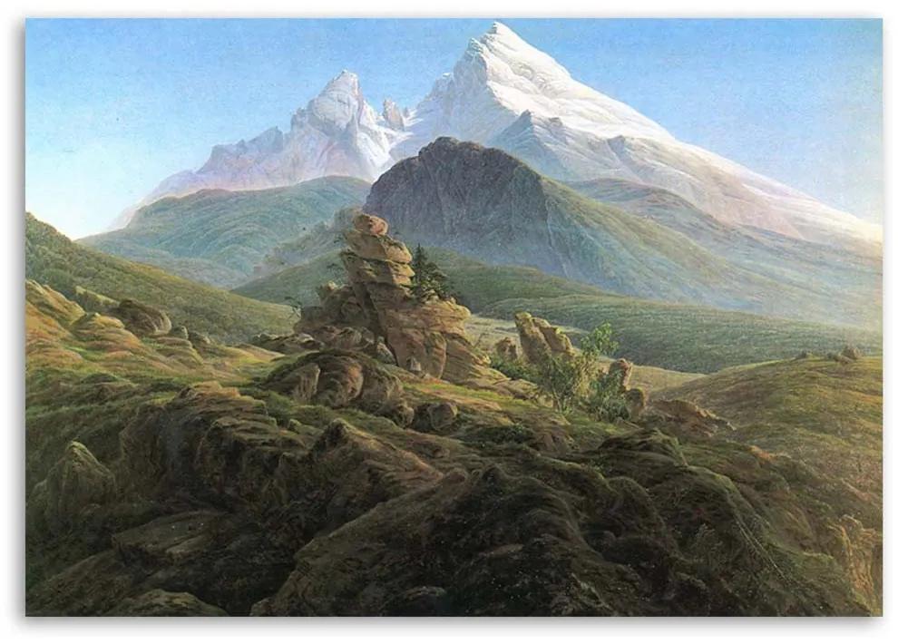 Gario Obraz na plátne Der Watzmann - Caspar David Friedrich, reprodukcia Rozmery: 60 x 40 cm