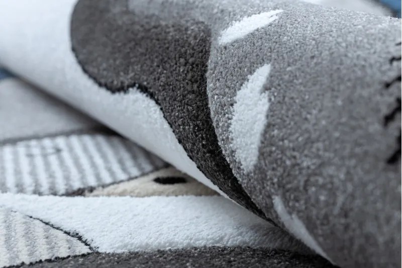 Dywany Łuszczów, Detský kusový koberec Petit Farm animals blue, 120x170, modrá, detská izba