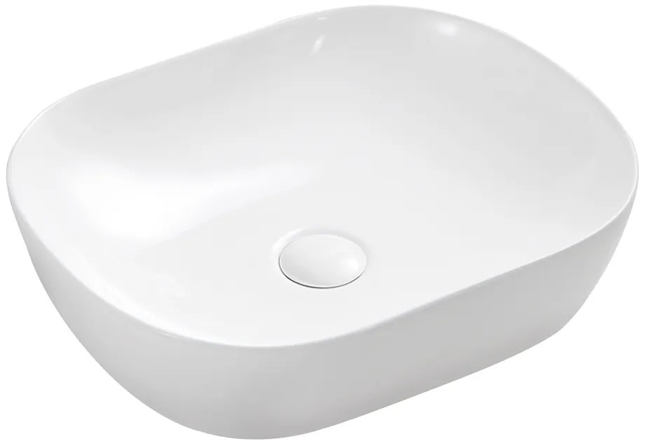 Mereo Mereo, Umývadlo na dosku bez prepadu, 465x375x115 mm, okrúhle, keramické - pre zaslanie na palete, MER-UC473812O
