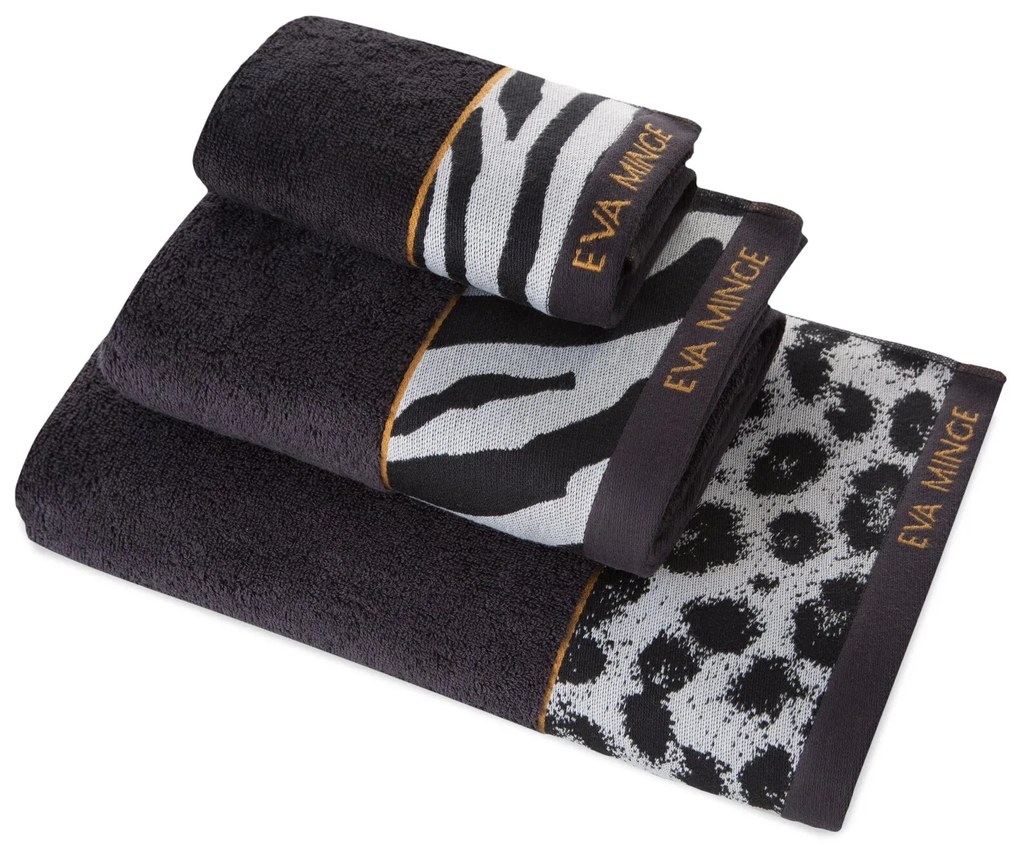 BAVLNENÝ UTERÁK EVA MINGE22 30X50 CM ČIERNA