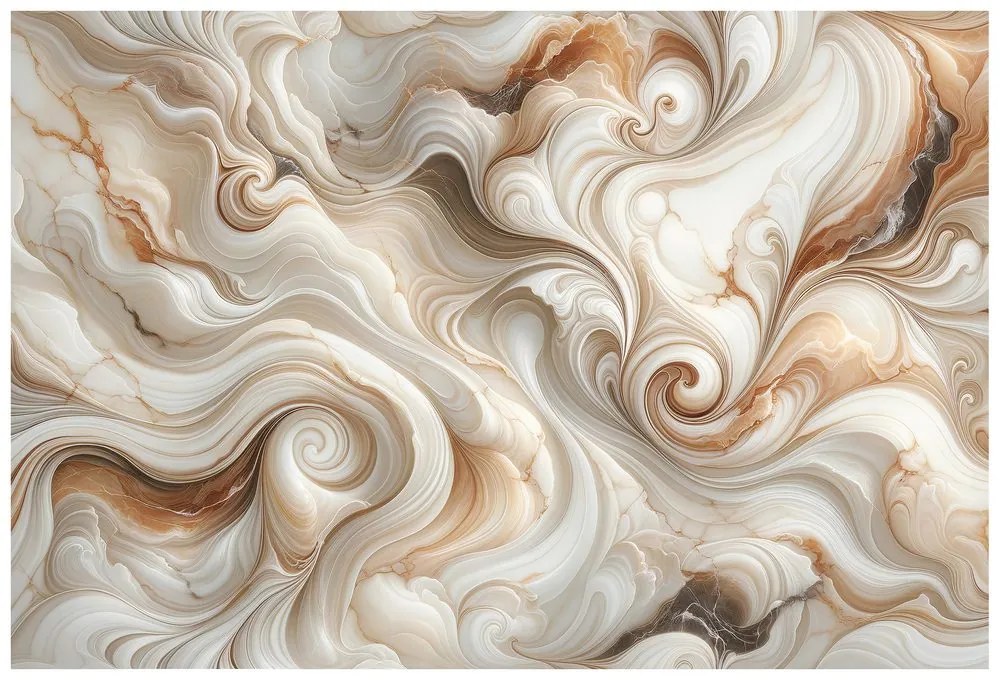 Tapeta hnedé abstraktné vlny