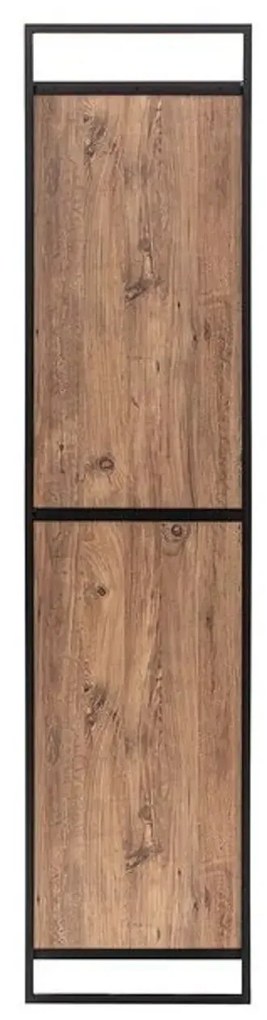 Šatníková uzavretá skriňa Dynamic 104 cm borovica Atlantic/čierna