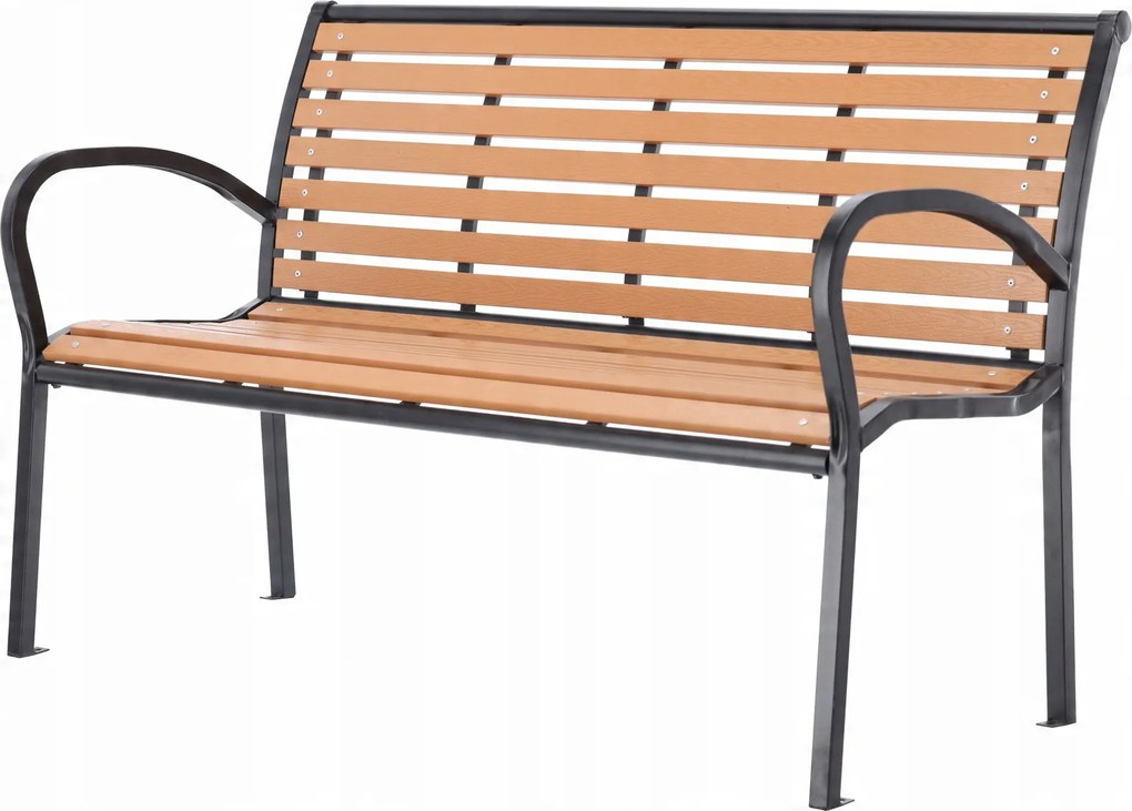 Garden Line ZÁHRADNÁ LAVICA 125 x 60 x 80 CM HNEDÁ *0865