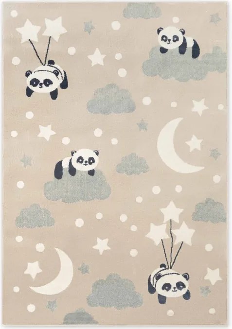 Koberec Hanse Home ADVENTURES DREAMY PANDA béžový / krémový