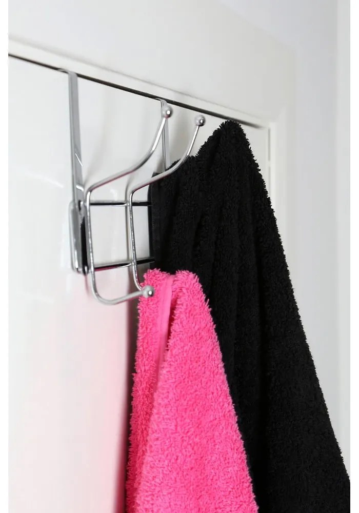 Kovový vešiak na dvere v striebornej farbe 11 cm Chrome – Premier Housewares