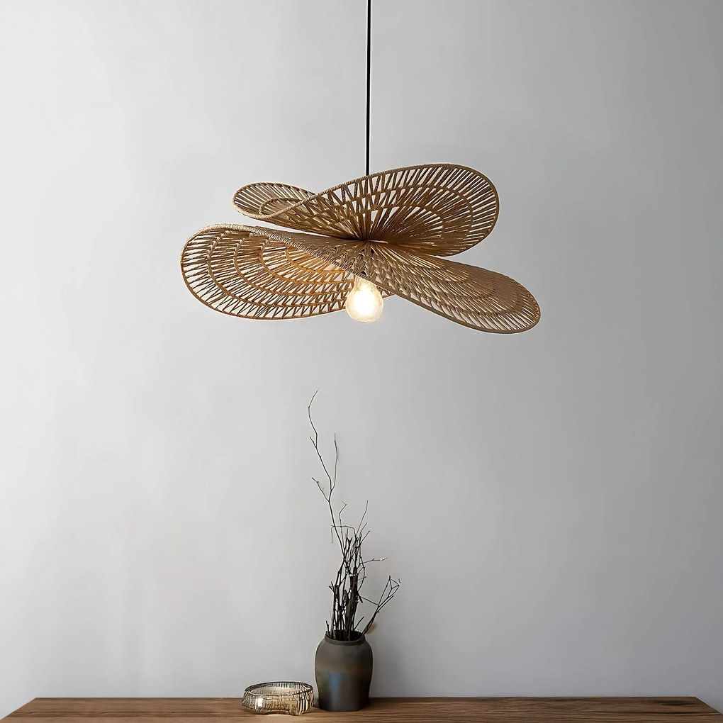 Toolight Toolight, závesné svietidlo BOHO 50cm, 1xE27, APP1737-1CP, prírodná hnedá-čierna, OSW-06060