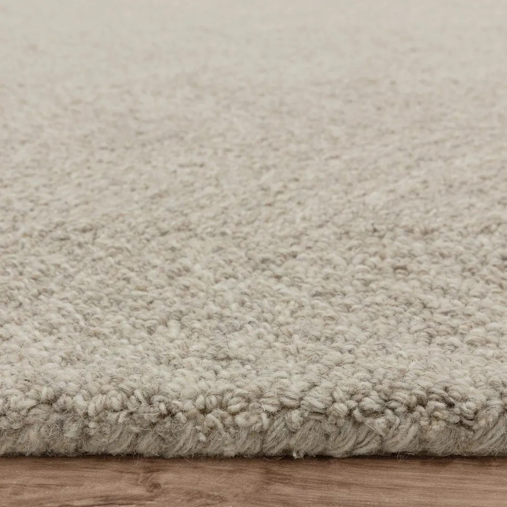 Krémový ručne tkaný koberec s prímesou vlny 120x170 cm Theodore Chevron – Asiatic Carpets