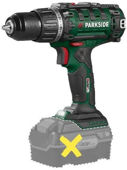 Parkside® Aku vŕtací skrutkovač 20 V Pabs 20-Li I9 – bez akumulátora (100390031)