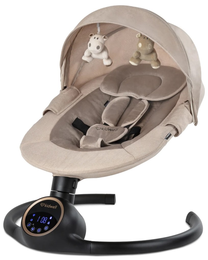 Elektrické hojdacie kreslo Kidwell REVE 2v1 pre bábätká s Bluetooth ovládaním