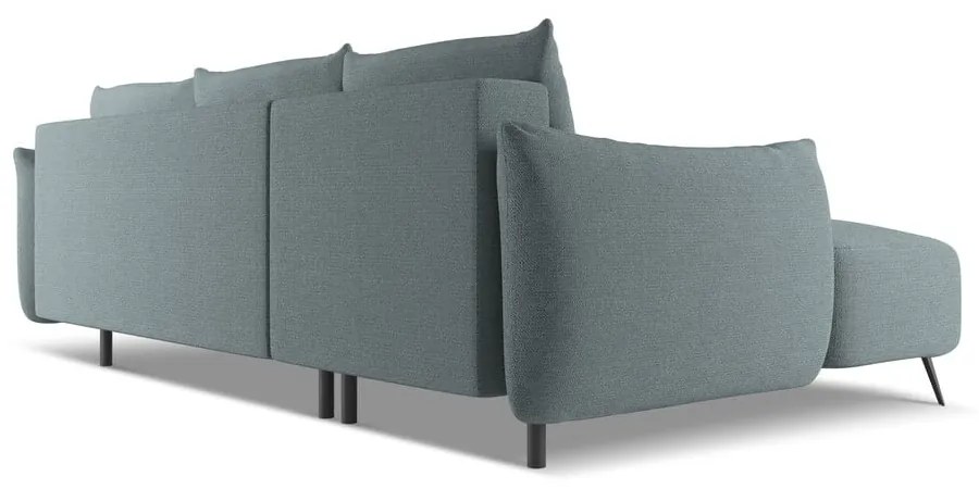 Svetlomodrá rohová pohovka (ľavý roh) Malie – Makamii