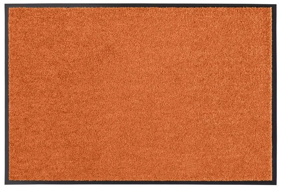 Oranžová rohožka Hansa Home Wash &amp; Clean, 39 x 58 cm
