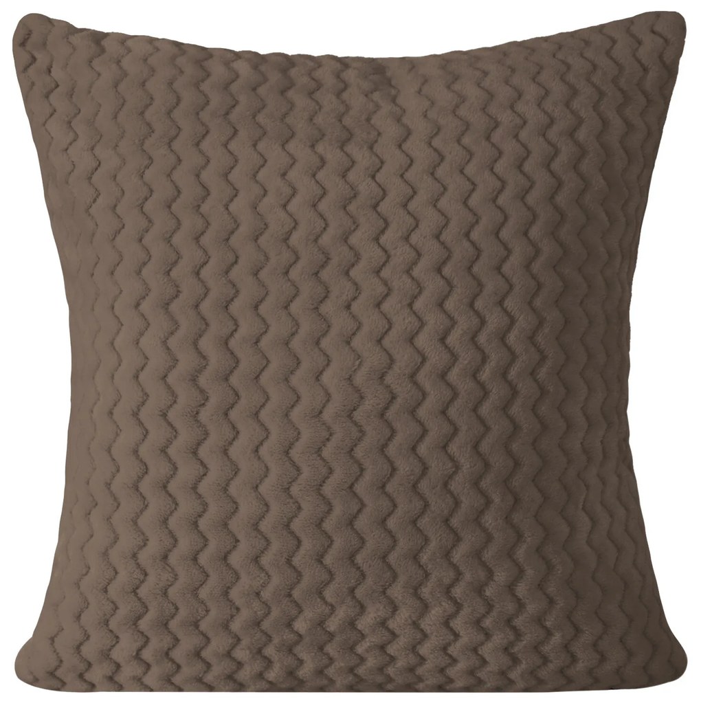 DEKORAČNÁ OBLIEČKA NA VANKÚŠ ONYX 40X40 CM HNEDÁ