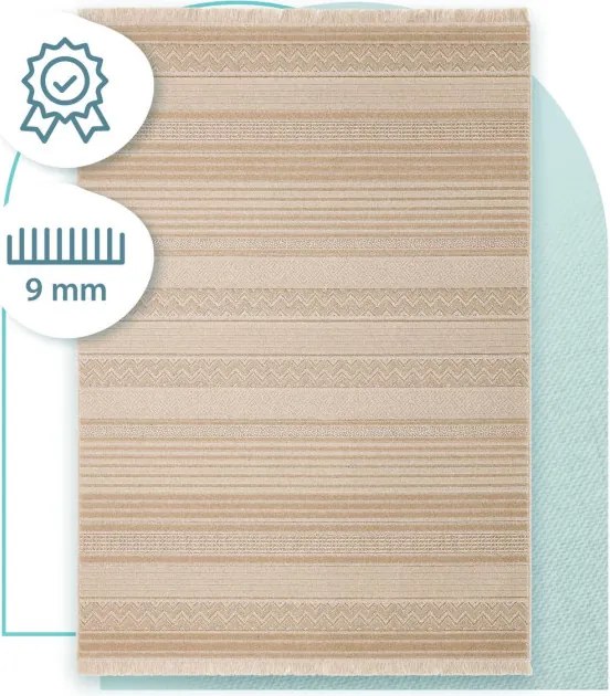 Koberec Agnella Noble Oni strapce - svetlobéžový