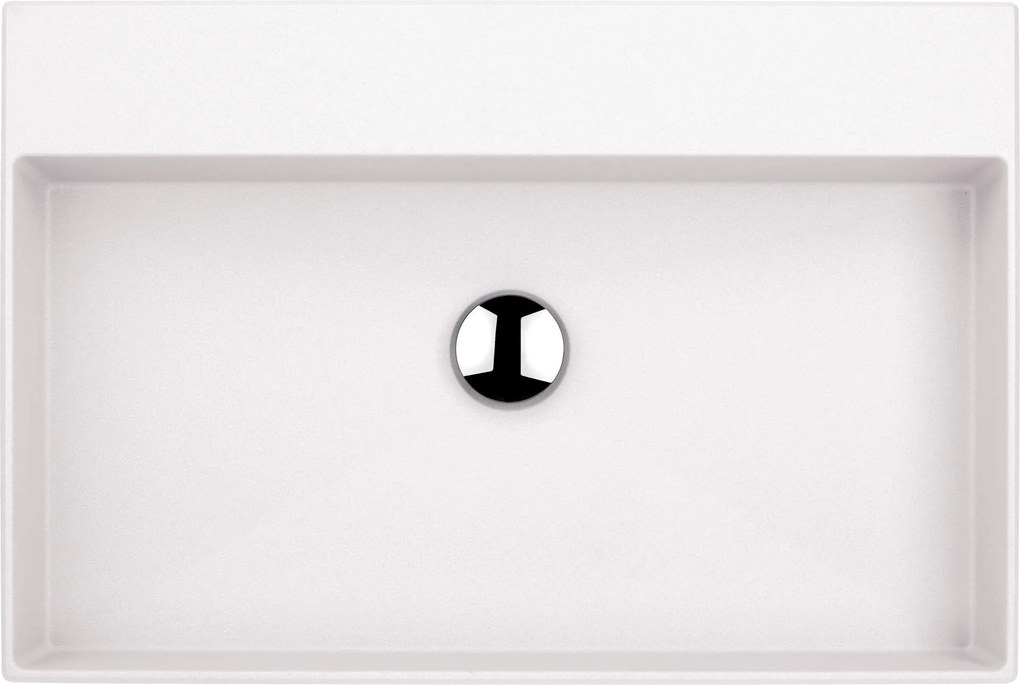 Deante Correo, granitové umývadlo na dosku 600x400x100 mm, biela, CQR_AU6S