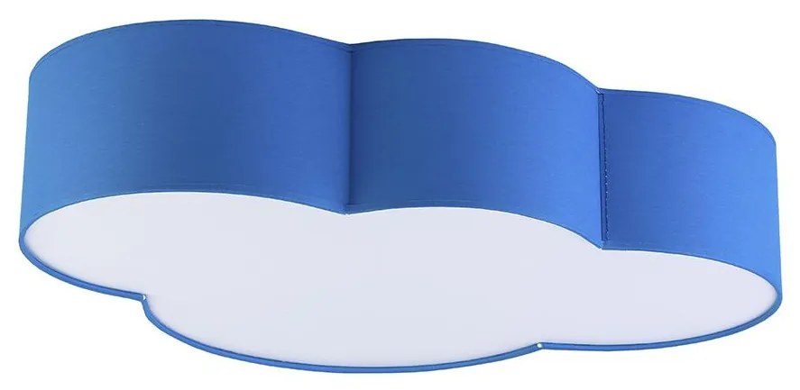 Detské stropné svietidlo CLOUD 4xE27/15W/230V modrá