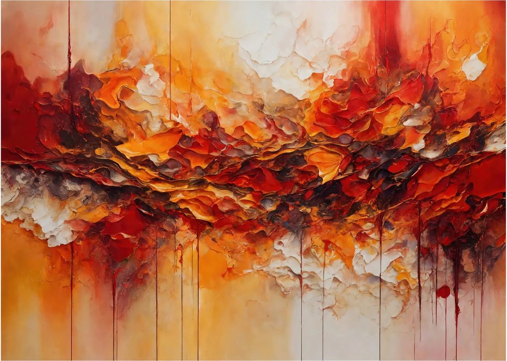 Sklenený obraz - Abstrakcia (70x50 cm)