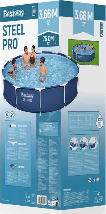 Bazén Bestway Frame 366 cm x 76 cm 8 v 1 56681