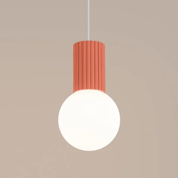 Sollux SL.1754 - Luster na lanku HALO 1xG9/8W/230V pr. 12 cm ružová