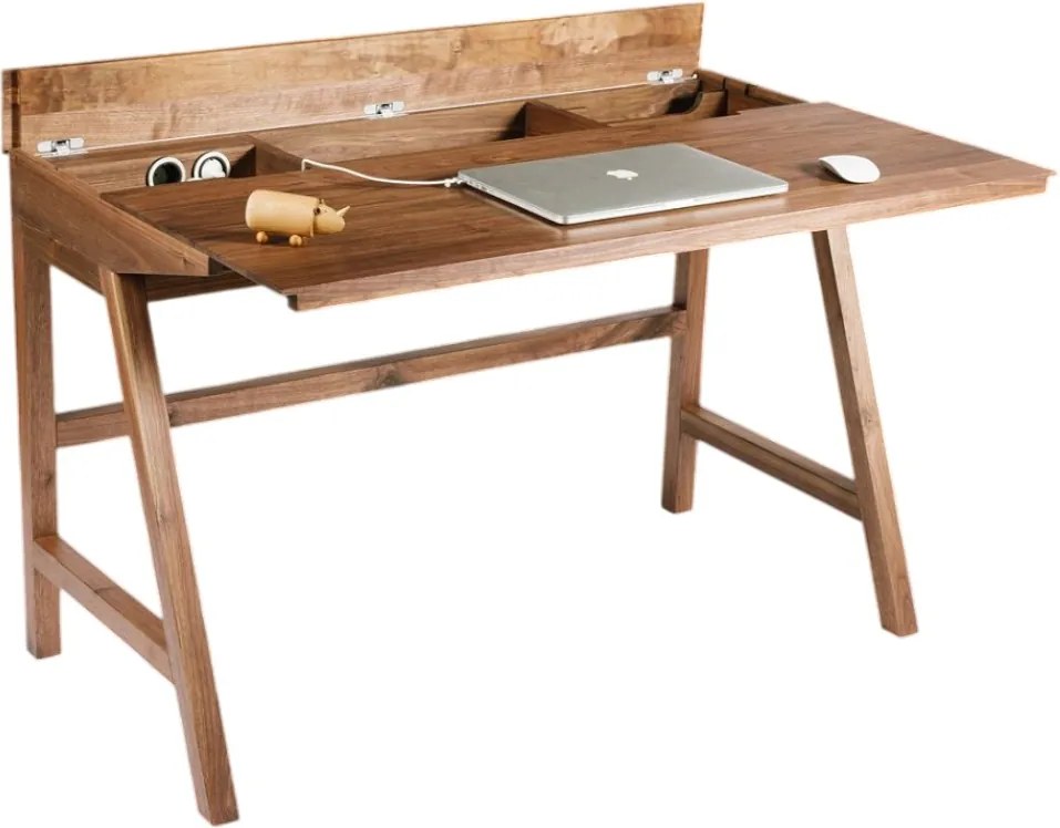 Pracovný drevený stôl MATE z masívu, 120x60x77 cm Buk