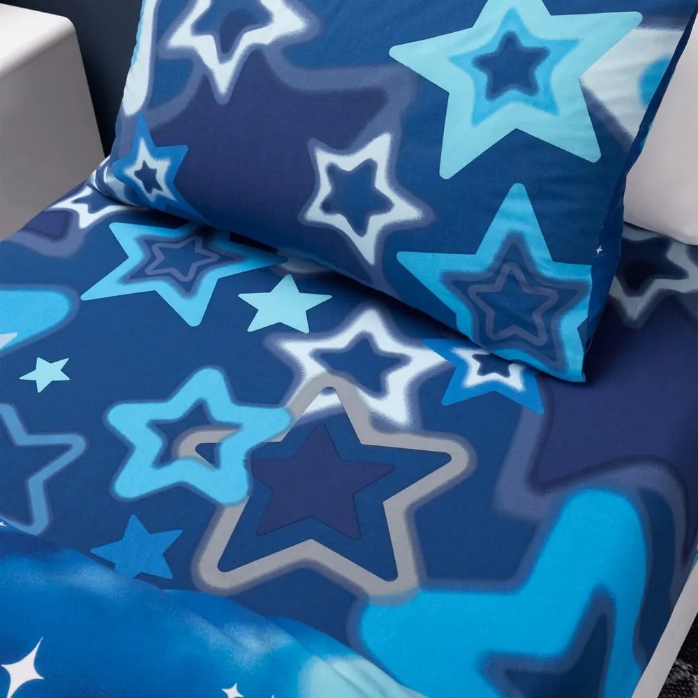 Detská plachta na jednolôžko 90x190 cm Ombre Stars – Catherine Lansfield