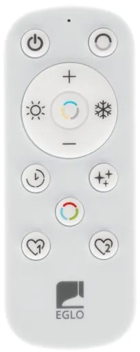 Eglo 901252 - LED Stmievateľné stropné svietidlo LORETELLO LED/12W/230V čierna + DO